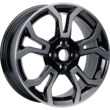 Alloy Wheel 17" 5 x 2-spoke design, Absolute Black Machined