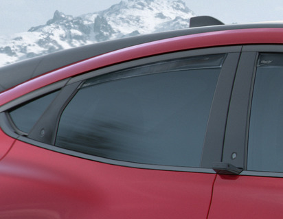 ClimAir®* Wind Deflectors for rear door windows, black