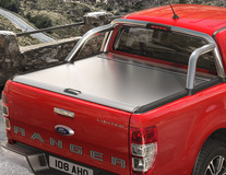 Roller Type Tonneau Cover silver, manually operated