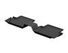 All-Weather Floor Mats rear, black, tray style with raised edges