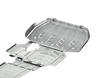 Unterfahrschutz Set für Motor und Kühler, Aluminium
