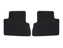 Velour Floor Mats rear, black, with black nubuk surround, for second seat row