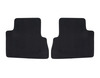 Gulvmåtter, premium velour bag, sort, med sort nubuck kant, til 2. sæderække