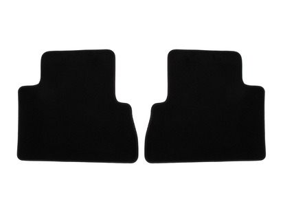 Tapis de sol en velours standard Arrière, noir,2ème rangée de sièges