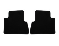 Tapis de sol en velours standard Arrière, noir,2ème rangée de sièges
