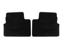 Alfombrillas de terciopelo traseras, en color negro.