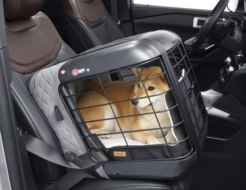 4pets®* Caree transportbur til katte hunde, fastgøres sikkert på alle passagersæder, Cool Grey - Ford Online Tilbehørskatalog