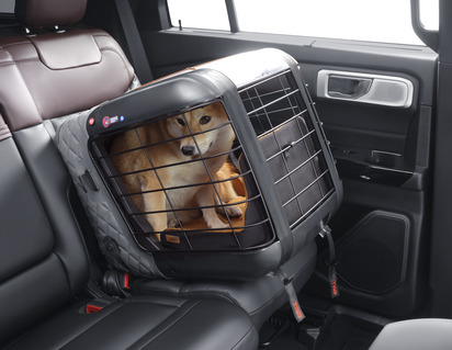 4pets®* Caree transportbur til katte og hunde, fastgøres sikkert på alle passagersæder, Smoked Pearl