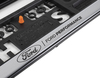 Nummerskiltplate Sølvfarget, med svart 3D-effekt “Ford Performance” logo