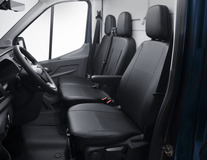 ACTIVline* Funda de asiento para el asiento del conductor, piel sintética en color negro