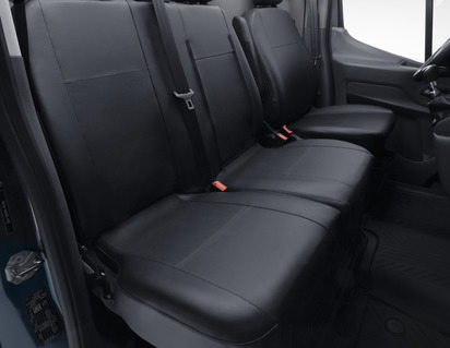 ACTIVline* Sædeovertræk premium til dobbelt passagersæde, sort kunstlæder