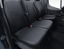 ACTIVline* Stoelovertrek Premium, voor dubbele passagiersstoel, zwart kunstleder
