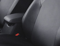 ACTIVline* Funda de asiento premium, para el asiento del conductor, piel sintética en color negro