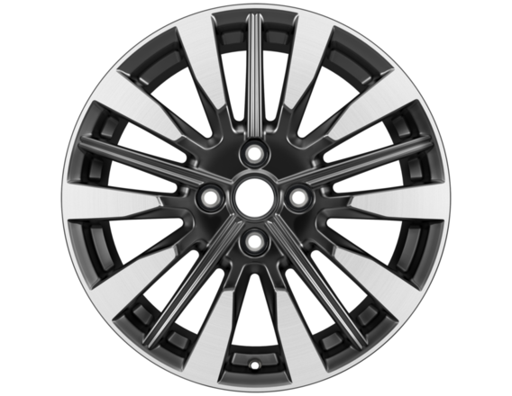 Alloy Wheel 17" 5 x 3-spoke design, Pearl Grey Machined