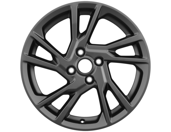 Alloy Wheel 17" 5 x 2-spoke design, Magnetite Machined