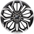 Alloy Wheel 18" 5 x 2-spoke design, Absolute Black Machined