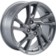 Alloy Wheel 17" 5 x 2-spoke design, Magnetite Machined