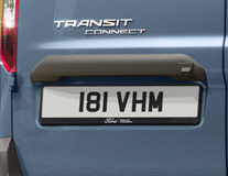 Ford License Plate Holder black, with Ford oval and white "Bring On Tomorrow" lettering