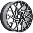 Alloy Wheel 20" 10 x 2-spoke design, Black Machined