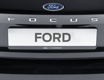 Suport pentru numărul de înmatriculare  de culoare negru, cu logo „Ford Performance” alb