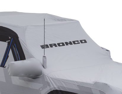 Coverking Premium beskyttelsesdækken med flerfarvet Bronco-grafik i 3D