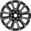 Alloy Wheel 20" 6 x 2-spoke design, Ebony Black