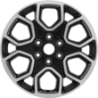 Alloy Wheel 20" 6-spoke Y design, Asphalt Matt Black