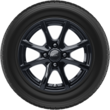 Light Alloy Complete Winter Wheel 15" 8-spoke design, Absolute Black