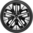 Light Alloy Complete Winter Wheel 19" 5-spoke design, Absolute Black