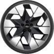 Light Alloy Complete Winter Wheel 20" 6-spoke design, Magnetic and Bright Machined