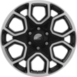 Alloy Wheel 20" 6-spoke Y design, Asphalt Matt Black