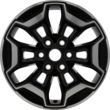 Alloy Wheel 17" 6-spoke design, Ebony Black