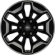 Alloy Wheel 17" 6-spoke design, Ebony Black