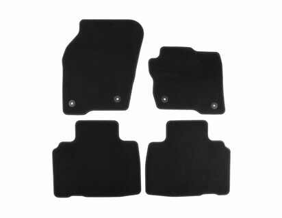 Velour Floor Mats front and rear, black