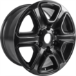 Alloy Wheel 17" 6 x 2-spoke design, Panther Black