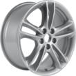 Alloy Wheel 17" 5 x 2-spoke design, silver