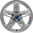 Alloy Wheel 16" 5-spoke design, Sparkle Silver