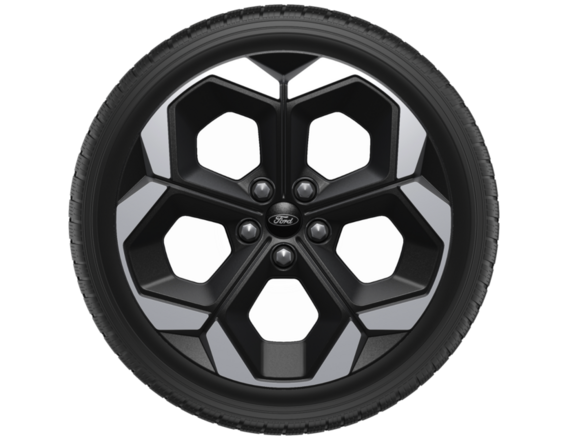 Light Alloy Complete Winter Wheel 18" 5-spoke design, Absolute Black