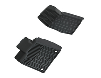 All-Weather Floor Mats front, black, tray style with raised edges