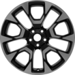 Alloy Wheel 19" 5 x 2-spoke design, Machined Absolute Black