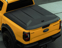 NLG* Aeroklas Tonneau Cover With Lift Up Function, black textured finish – Double Cab