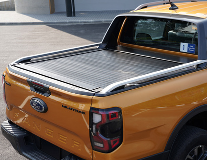 Pickup Attitude* Copricassone Avvolgibile AEROKLAS PER FORD RANGER DOPPIA CABINA : allestiti o no roll bar originali Ford delle versioni WILDTRAK E/O LIMITED- modello  adatto con accessori extra