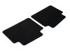 Velour Floor Mats rear, black with Metal Grey double stitching