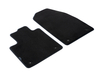 Carpet Floor Mats front, black with blue stitching