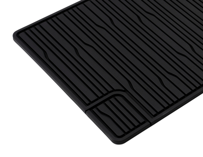 Rubber Floor Mats rear, black, for 2nd seat row