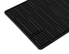 Tapis de sol caoutchouc arrière, noir, pour 2ème rangée