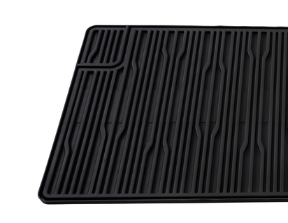 Tapis de sol caoutchouc arrière, noir, pour 2ème rangée