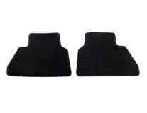 Carpet Floor Mats rear, black with blue stitching