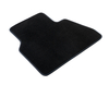 Carpet Floor Mats rear, black with blue stitching