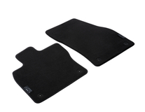 Velour Floor Mats front, black